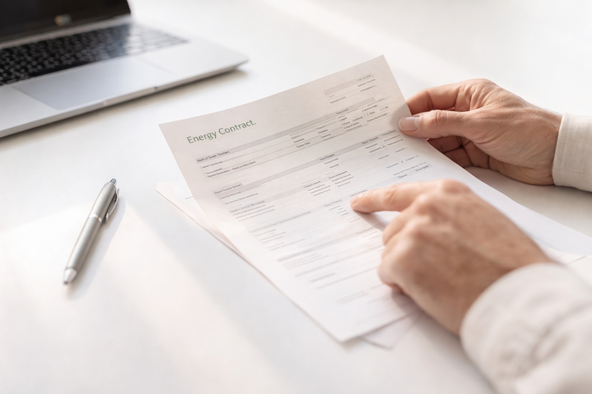 Contractanalyse energie